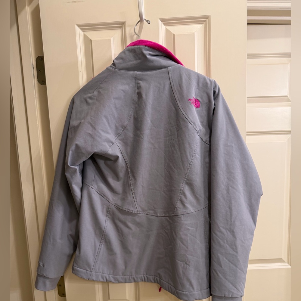 FINAL SALE-THE NORTH FACE Ruby Raschel Jacket Coat Gray Windfall,Fleece Lined - Picture 3 of 3
